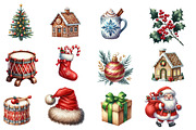 Happy Holidays Christmas Clipart, an Illustration by Designworld (Thumbnail 3 of 5)