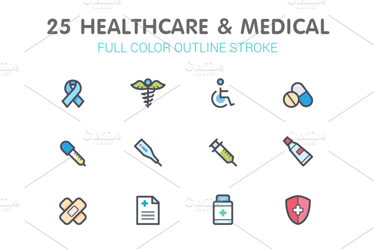 Healthcare Color Icon, an Icon by WORAKAMON Design Studio (Photo 1 of 3)