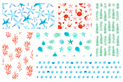 Seaweed watercolor collection, a Pattern Graphic by Katya_lu (Thumbnail 2 of 10)