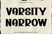 Varsity Narrow, a Script Font by InermediaSTUDIO (Thumbnail 1 of 8)