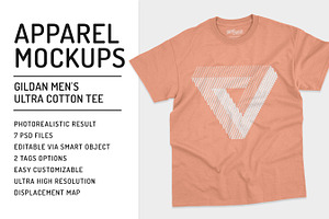 Mens Ultra Cotton Tee Mockups
