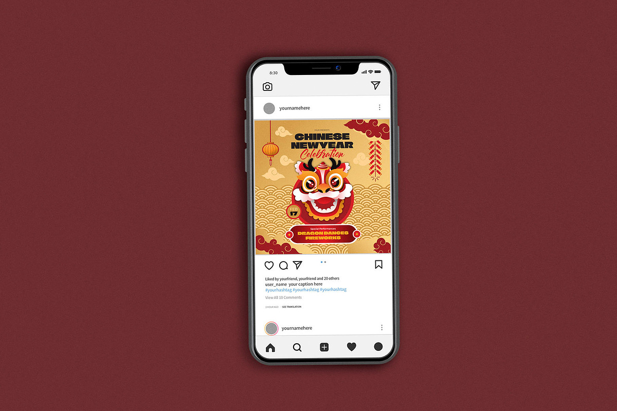 CNY Celebration Barongsai, a Flyer Template by Me55enjah Design (Photo 3 of 4)