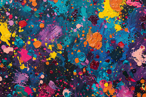 A striking canvas covered in a kalei, a Photo by Tanuart