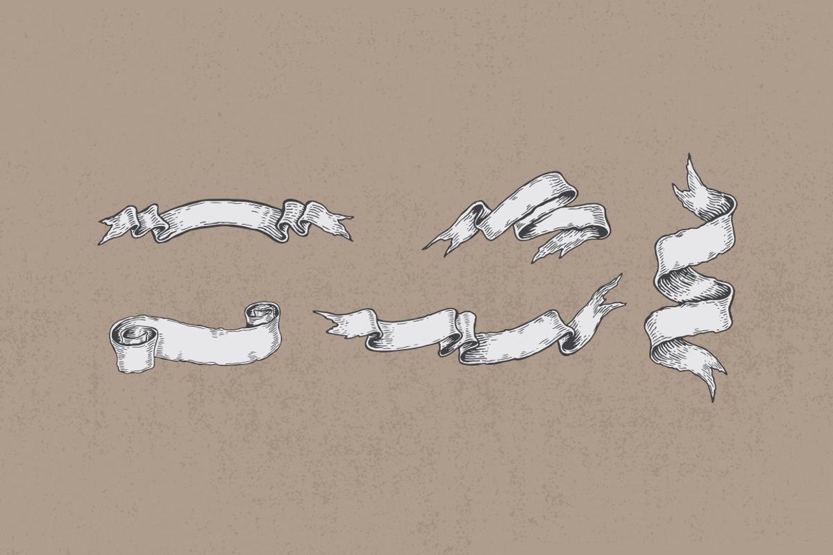 Hand Drawn Banners & Ribbons, an Illustration by Weape Studio (Photo 3 of 5)