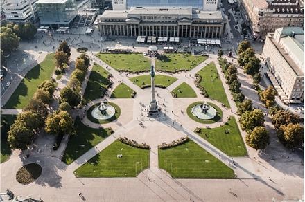 Schlossplatz in Stuttgart, Germany, an Architecture Photo by Nature and travel