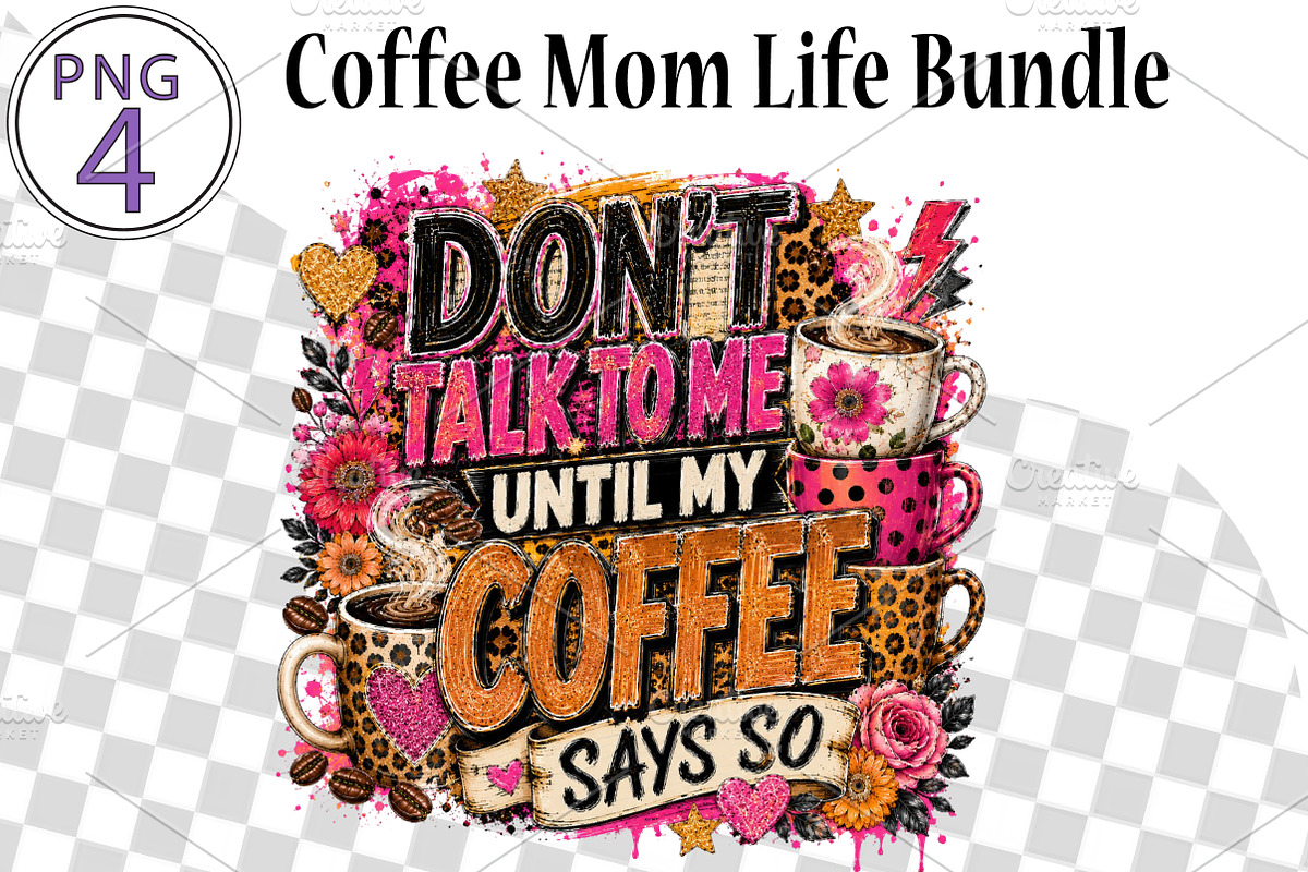 Coffee Mom Life Bundle., a Seasonal Illustration by CreationArt (Photo 1 of 3)