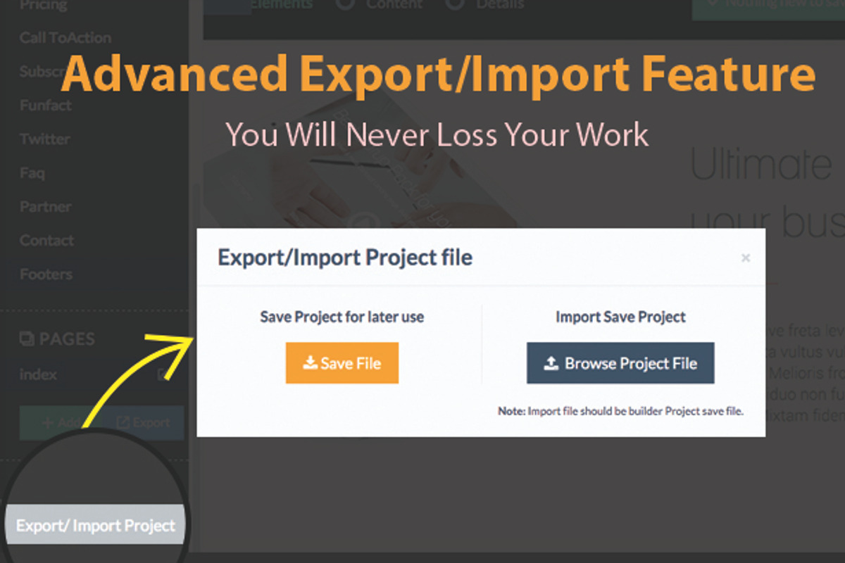 Startup Landing With Page Builder, a Bootstrap Template by XpeedStudio (Photo 3 of 5)