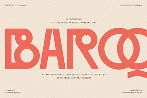 Baroque Grotesk - Ultra Bold Font