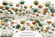 Spring wildflower clipart, an Illustration by SinaCreation (Thumbnail 1 of 11)
