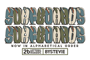 Surfboards Hand-Drawn Type, a Symbol Font by ByStevie (Thumbnail 1 of 5)