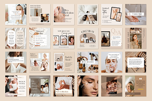 Skincare Instagram Template CANVA