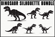 Dinosaur Silhouette Vector Bundle, an Illustration by jahid234 (Thumbnail 1 of 7)