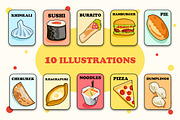 Stickers & pins Fast food, a Food Illustration by Onceli*art (Thumbnail 3 of 6)