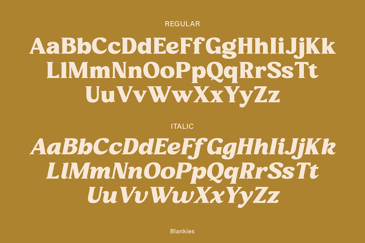 Blankies, a Serif Font by Zaloma Studio (Photo 12 of 15)