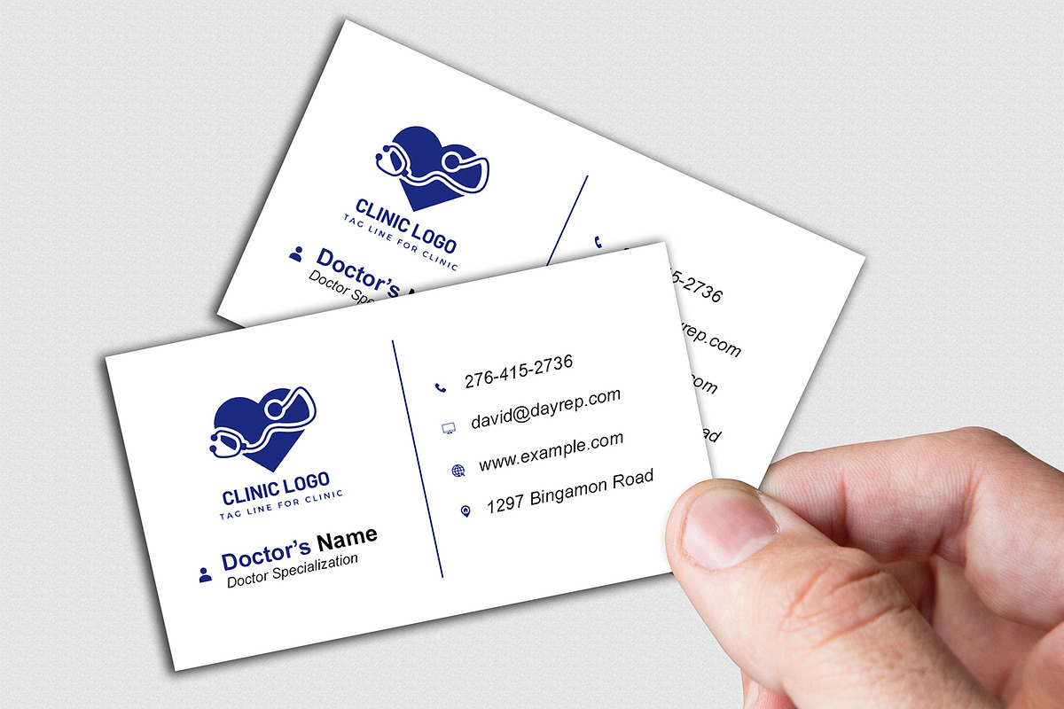 Private Clinic Card Template PSD preview 4