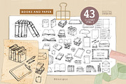 Doodle Drawing Books Paper, an Illustration by NDesigns (Thumbnail 1 of 3)