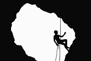 Mountain Climber Silhouette Set, an Illustration by Amazin_art (Thumbnail 13 of 21)
