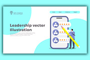 Website hero vector illustration., a Landing Page Template by Hi Dream (Thumbnail 4 of 6)