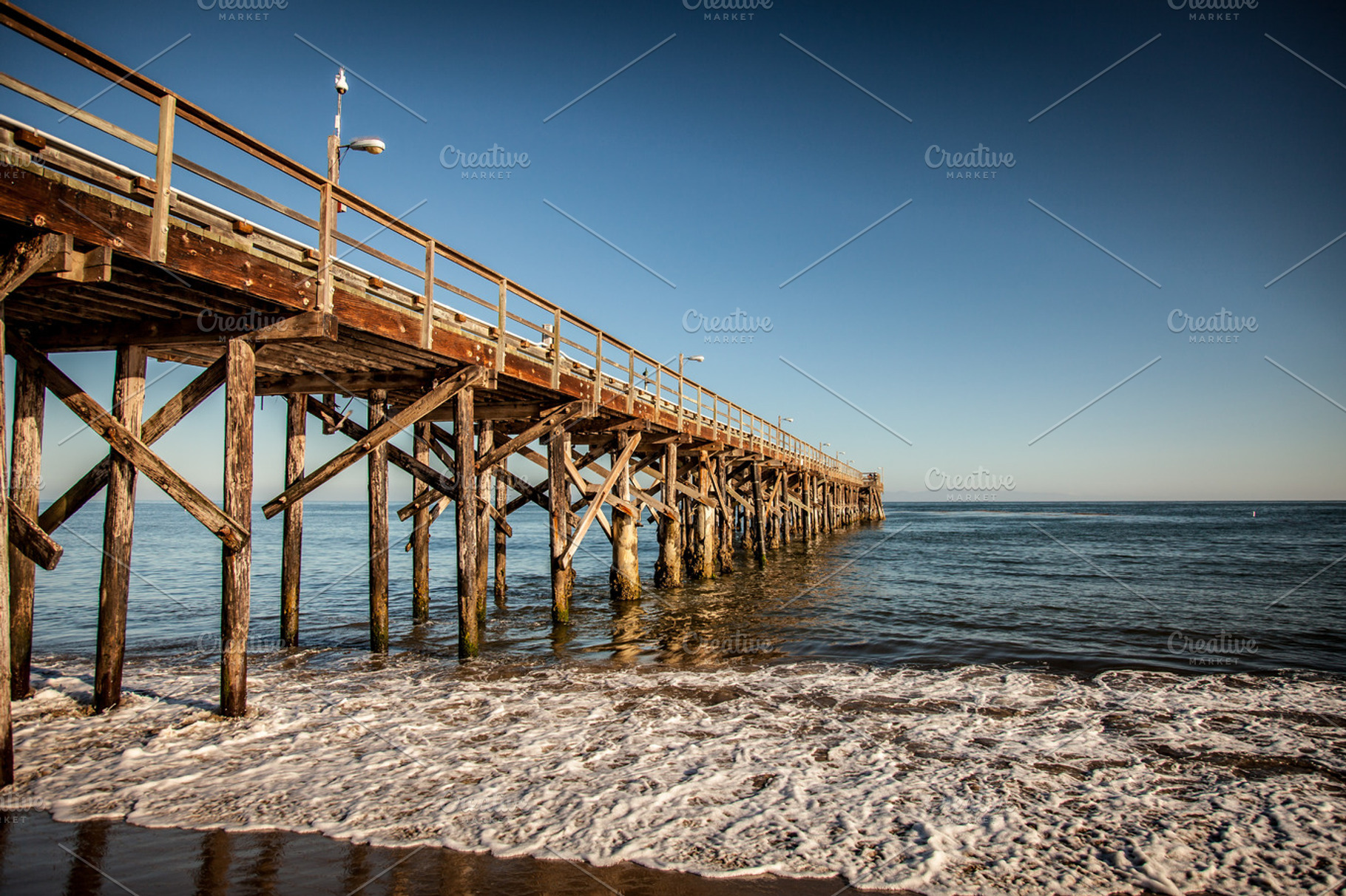 Oceanfront Pier On The Beach