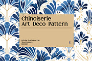 Chinoiserie Art Deco Pattern, a Pattern Graphic by Eleven12 (Thumbnail 1 of 4)