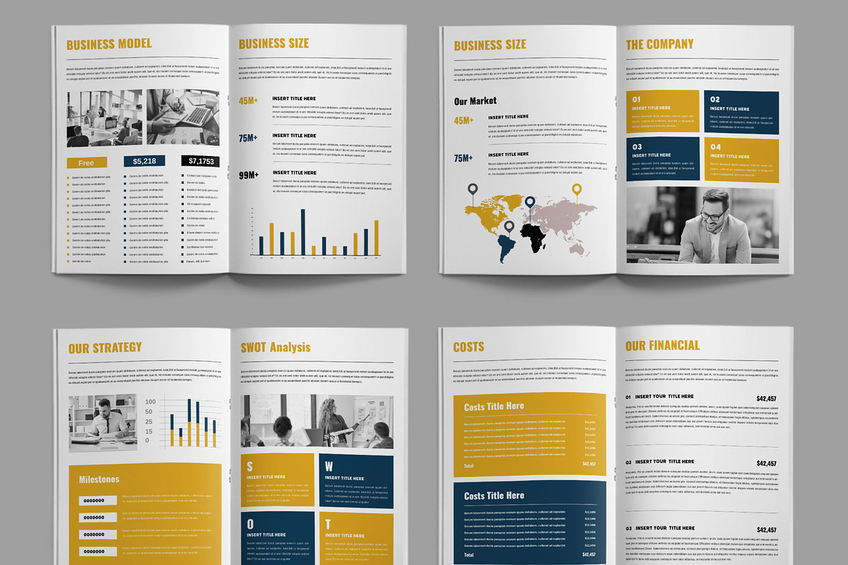 Business Pitch Deek Template, a Brochure Template by ContestDesign (Photo 3 of 3)