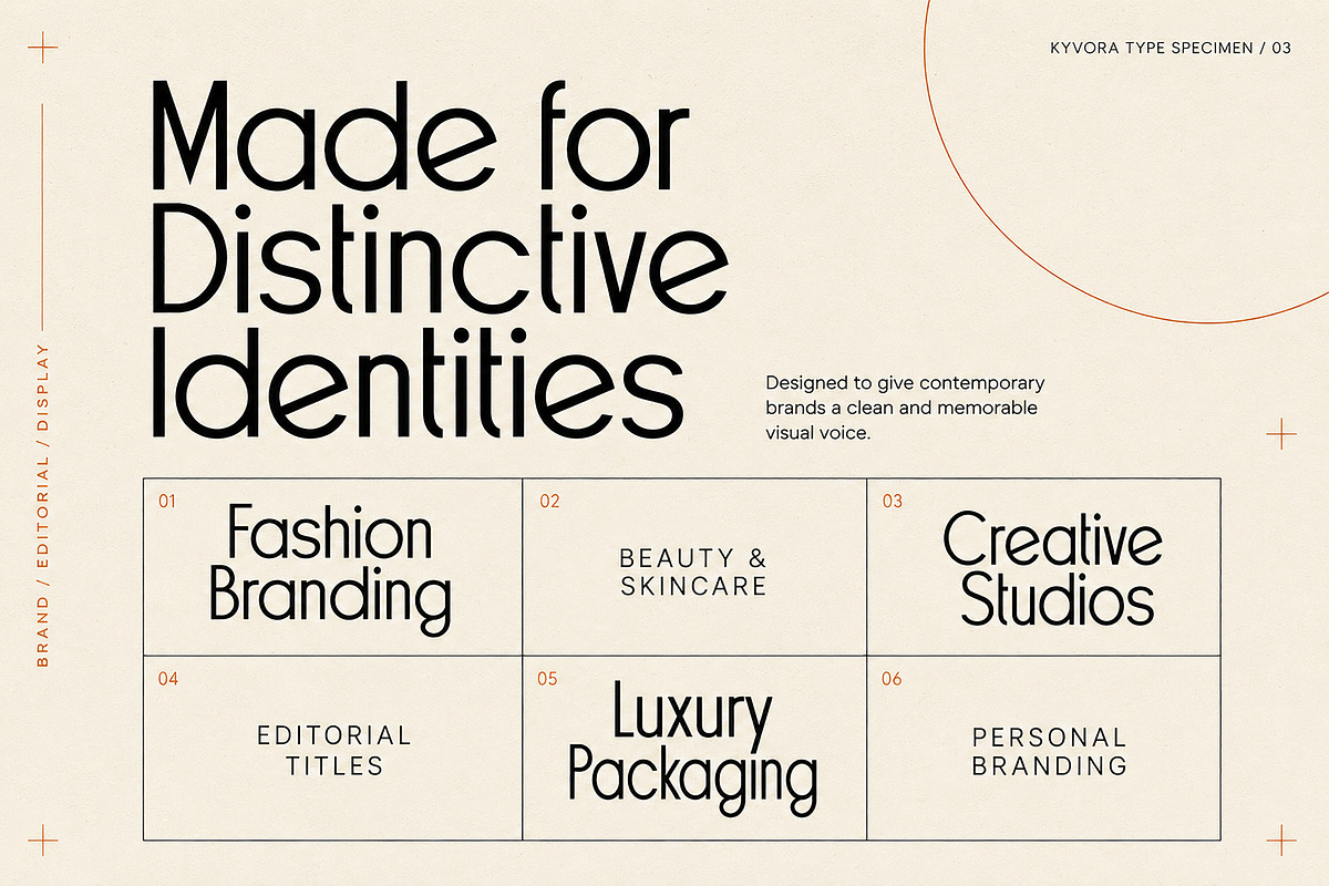 Kyvora – Modern Display Font, a Serif Font by Wow Magic (Photo 4 of 6)