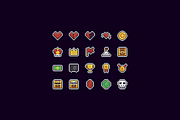 100 Pixel Icons, an Outline Icon by chewkotski (Thumbnail 2 of 6)
