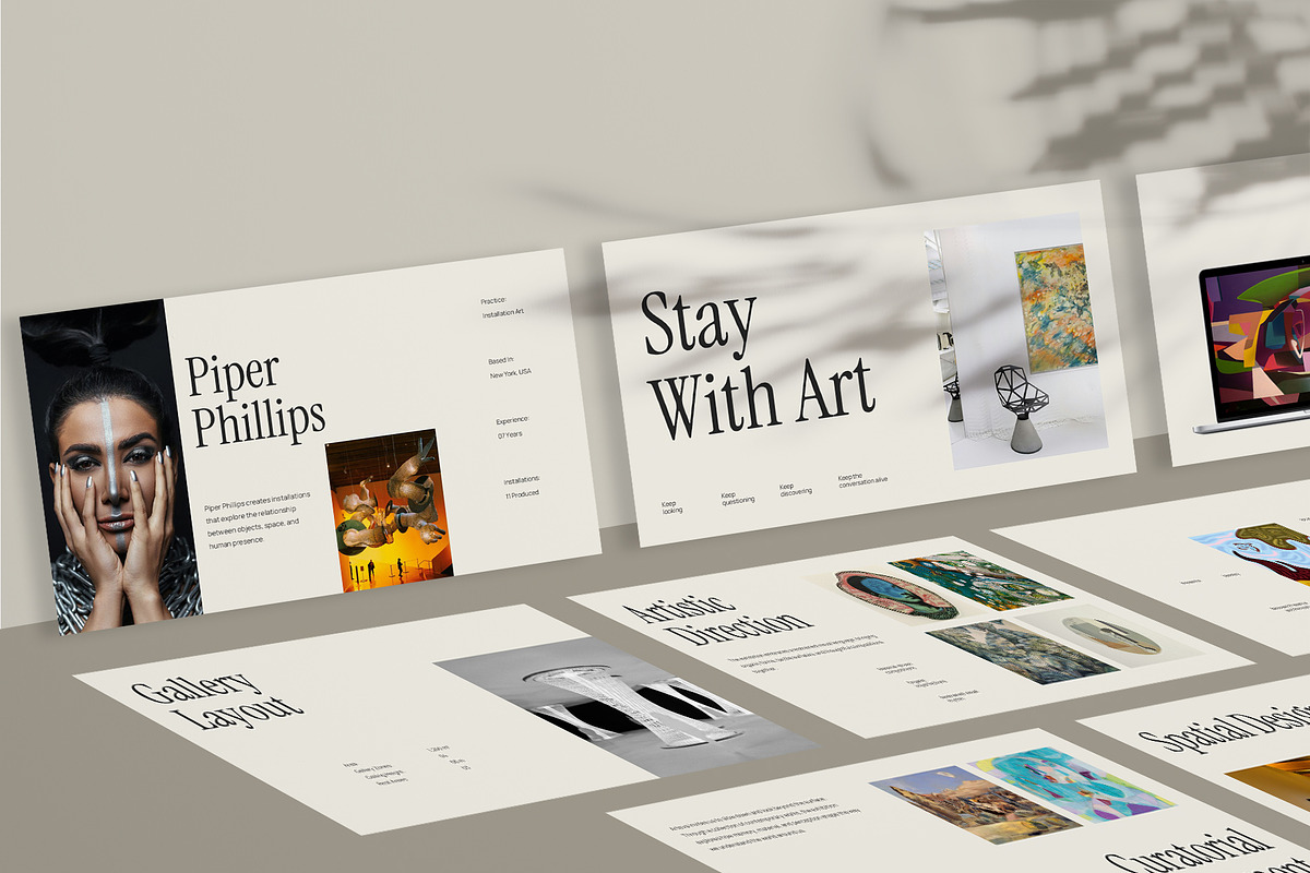 Arteva Art Exhibition Google Slides, a Presentation Template by New Coral Design (Photo 10 of 10)