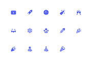 New Year Solid Icon Set, a Solid Icon by DailyYouth (Thumbnail 2 of 4)