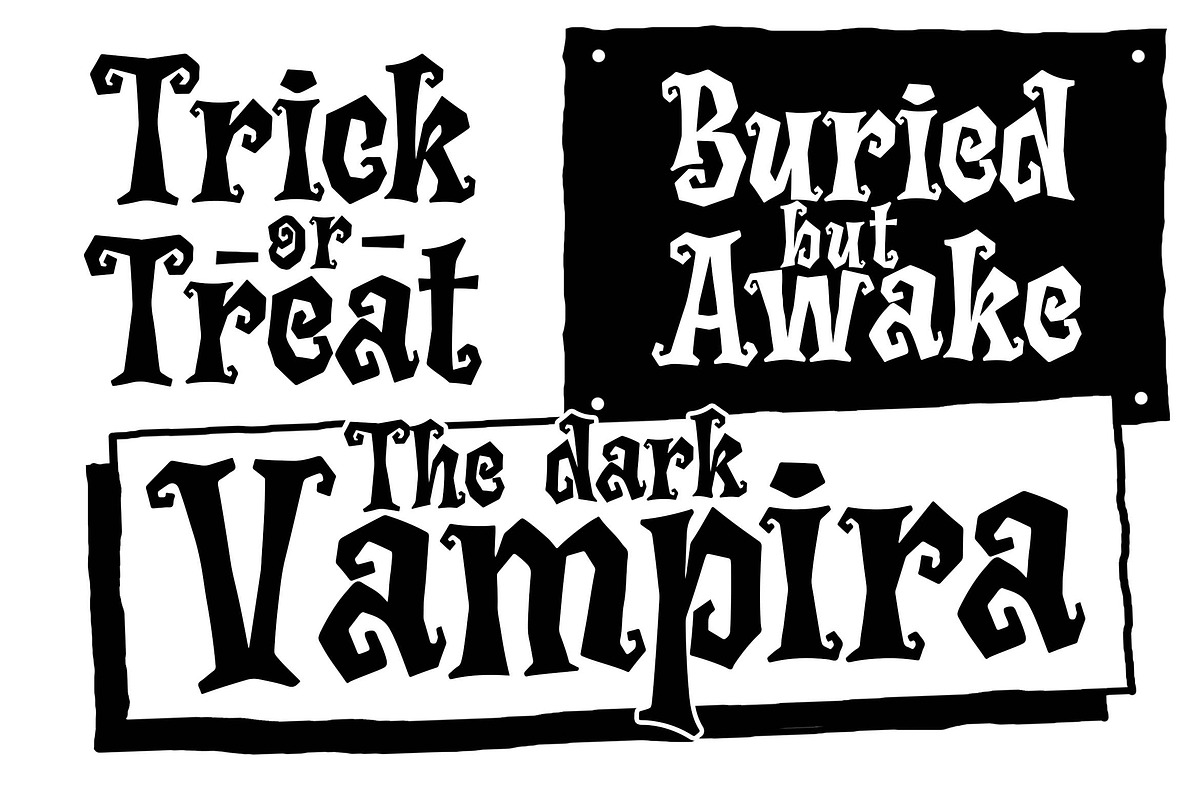 Night Tickle a Horror Playful Font, a Font by Blankids Studio (Photo 6 of 10)