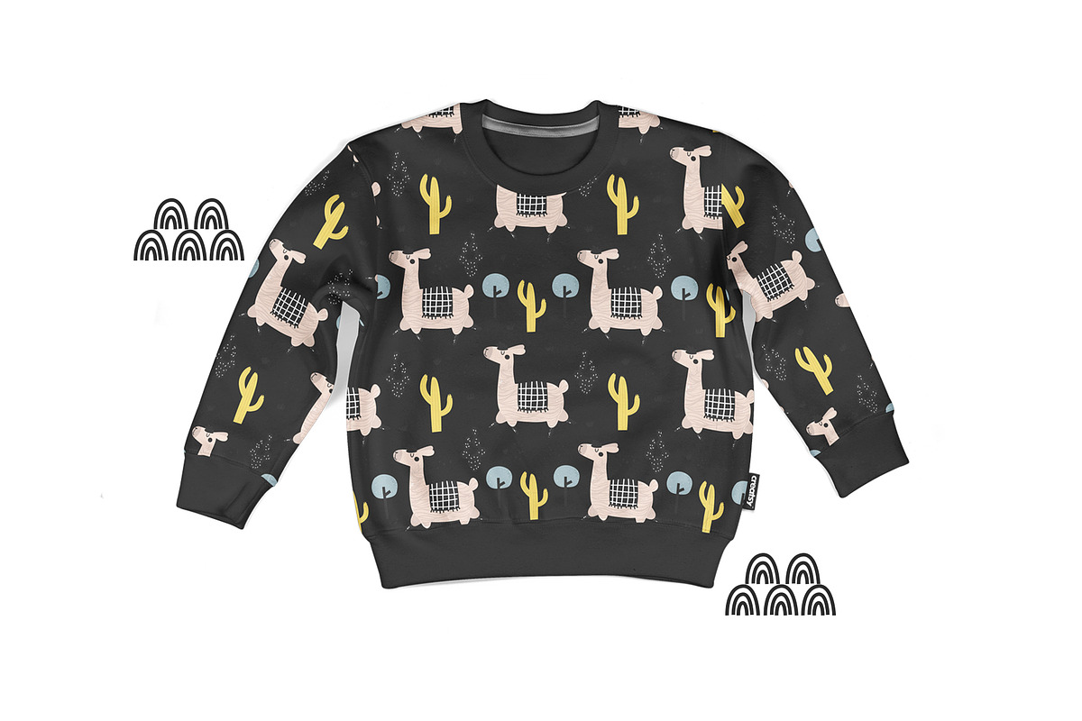 Hello Llama - Patterns, Vector, an Animal Illustration by Sumacj (Photo 5 of 8)