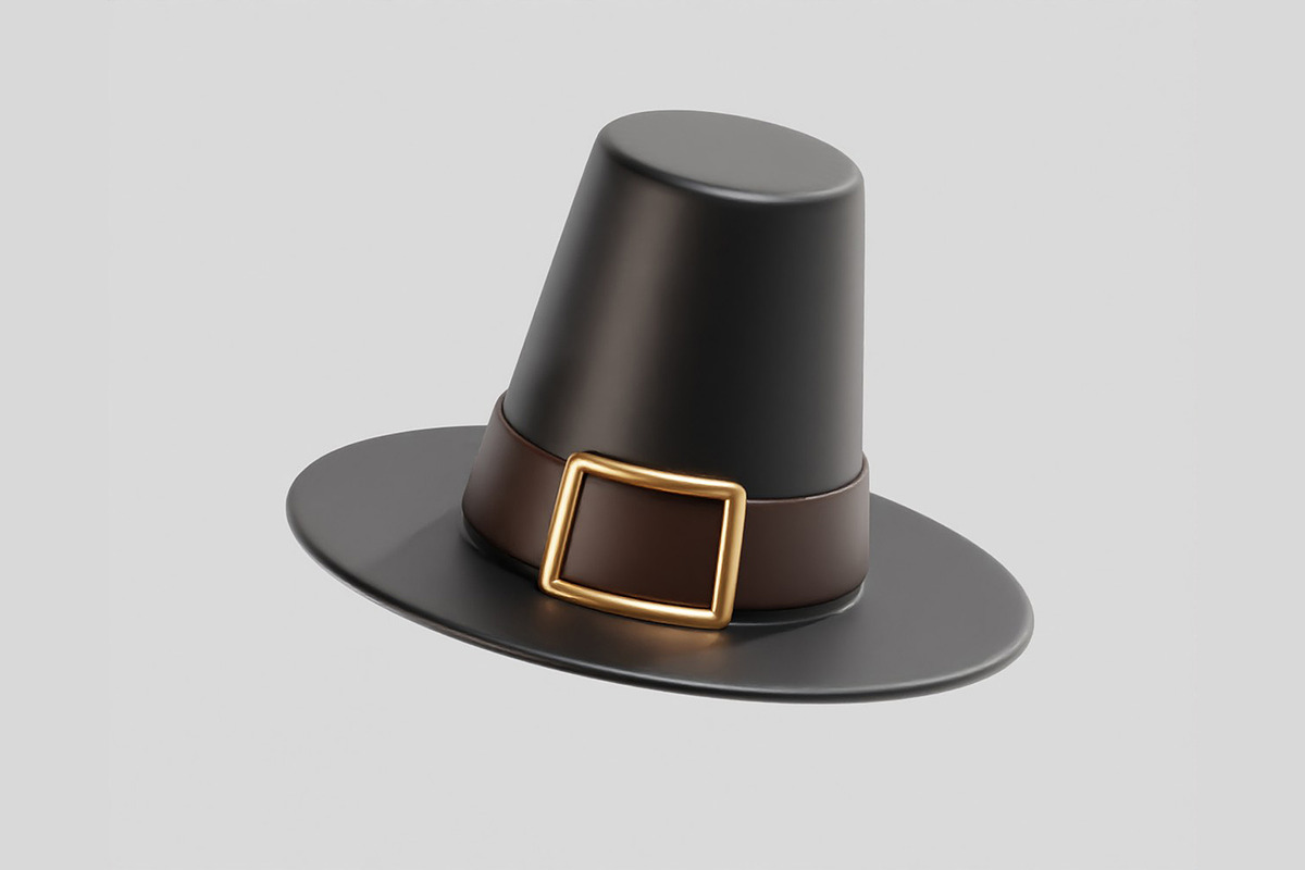 Pilgrim Hat, an Object 3D Model by fahad121 (Photo 4 of 7)