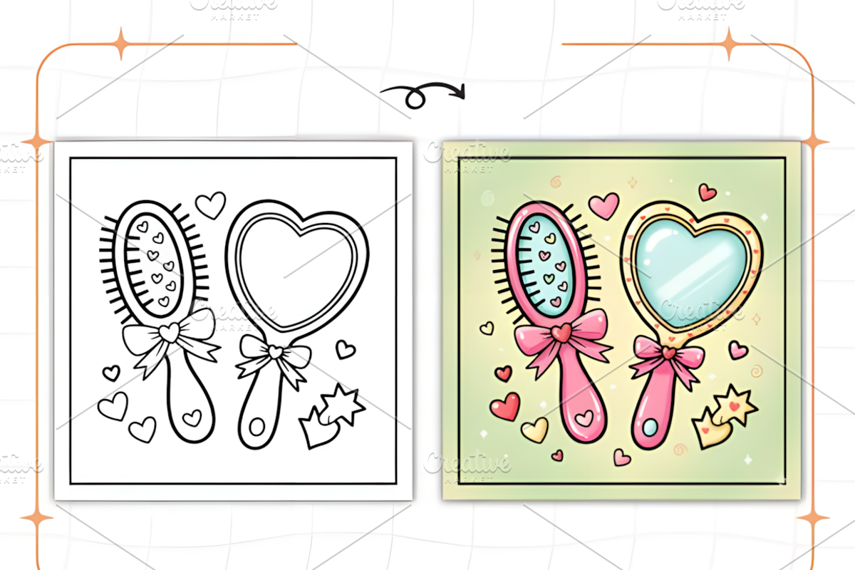 Cozy Girly Coloring Pages, a Decorative Illustration by Ink Gallery (Photo 2 of 9)