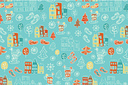 Winter seamless patterns., a Pattern Graphic by Little A (Aigul) (Thumbnail 3 of 3)