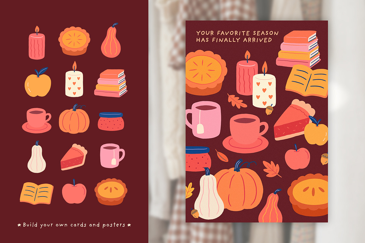Fall Finds Homemade Pies PNG Clipart, a Food Illustration by Dina Mae (Photo 5 of 12)