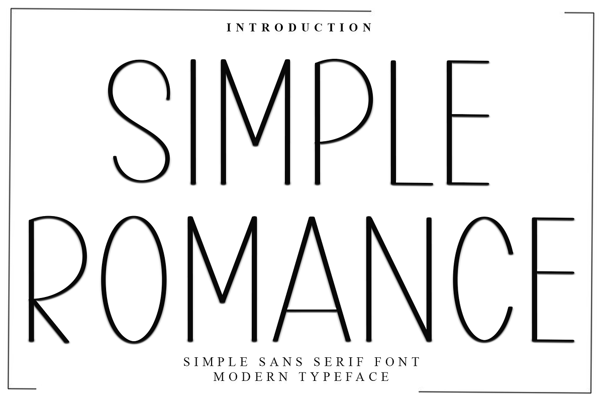 Simple Romance, a Sans Serif Font by FreshTypeINK (Photo 1 of 6)