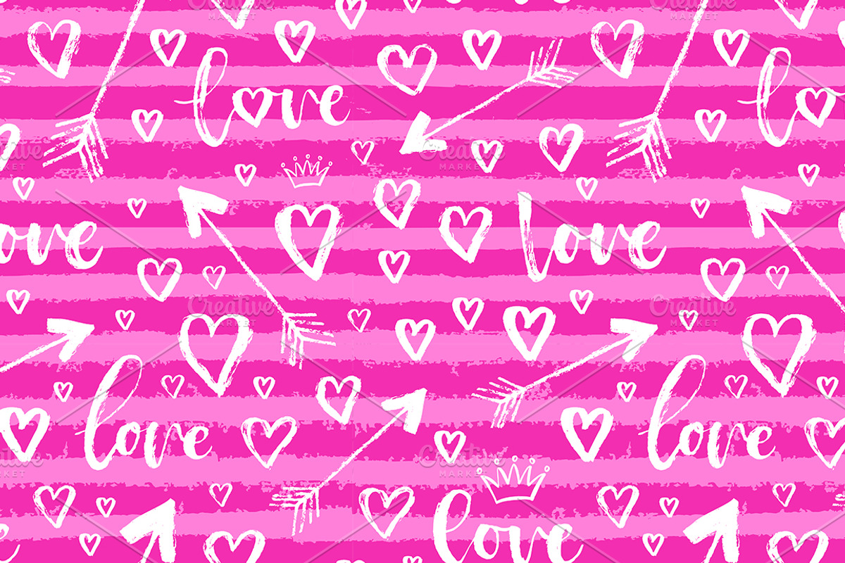 Love patterns set, a Pattern Graphic by Midstream (Photo 2 of 3)