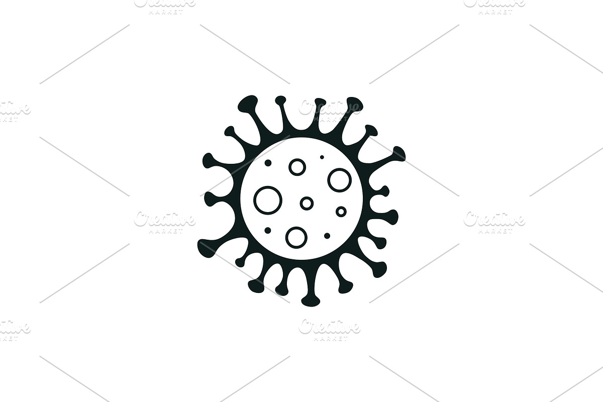 Simple Coronavirus covid 19 icon, an Object Graphic by Aleksandrs