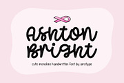 Ashton Bright Cute Cursive Font, a Handwritten Font by Airotype (Thumbnail 1 of 10)