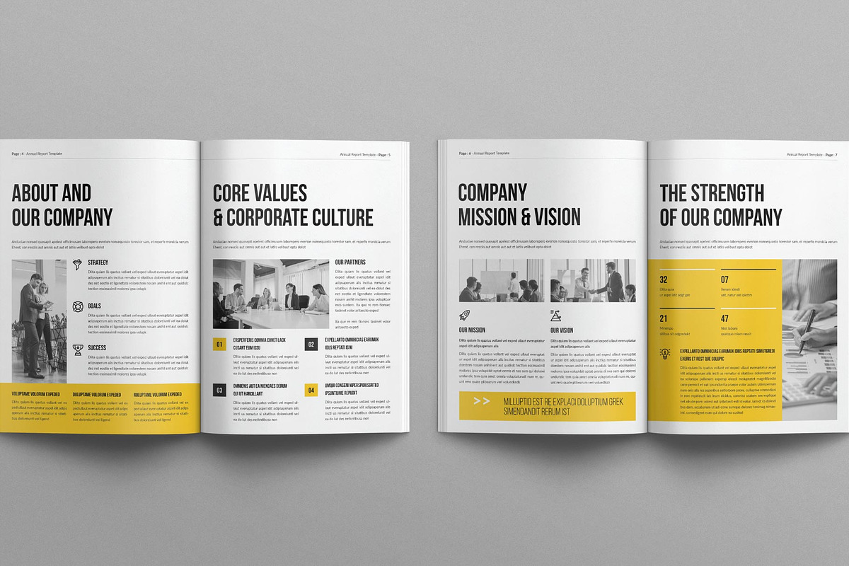 Annual Report Template, a Brochure Template by E-Type (Photo 3 of 8)
