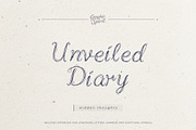Unveiled Diary Decorative Font, a Handwritten Font by Graphic Spirit (Thumbnail 1 of 8)
