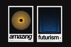 4 Swiss Design Posters