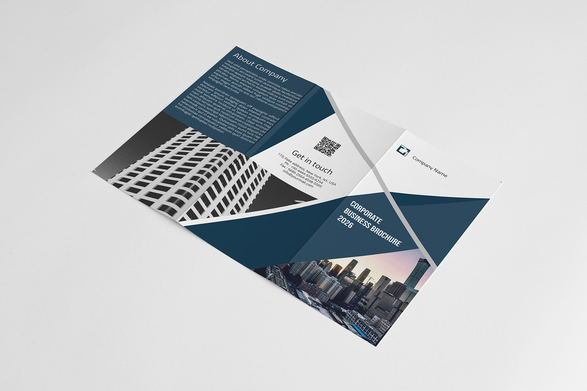Corporate Trifold Brochure, a Brochure Template by Template Shop (Photo 3 of 5)