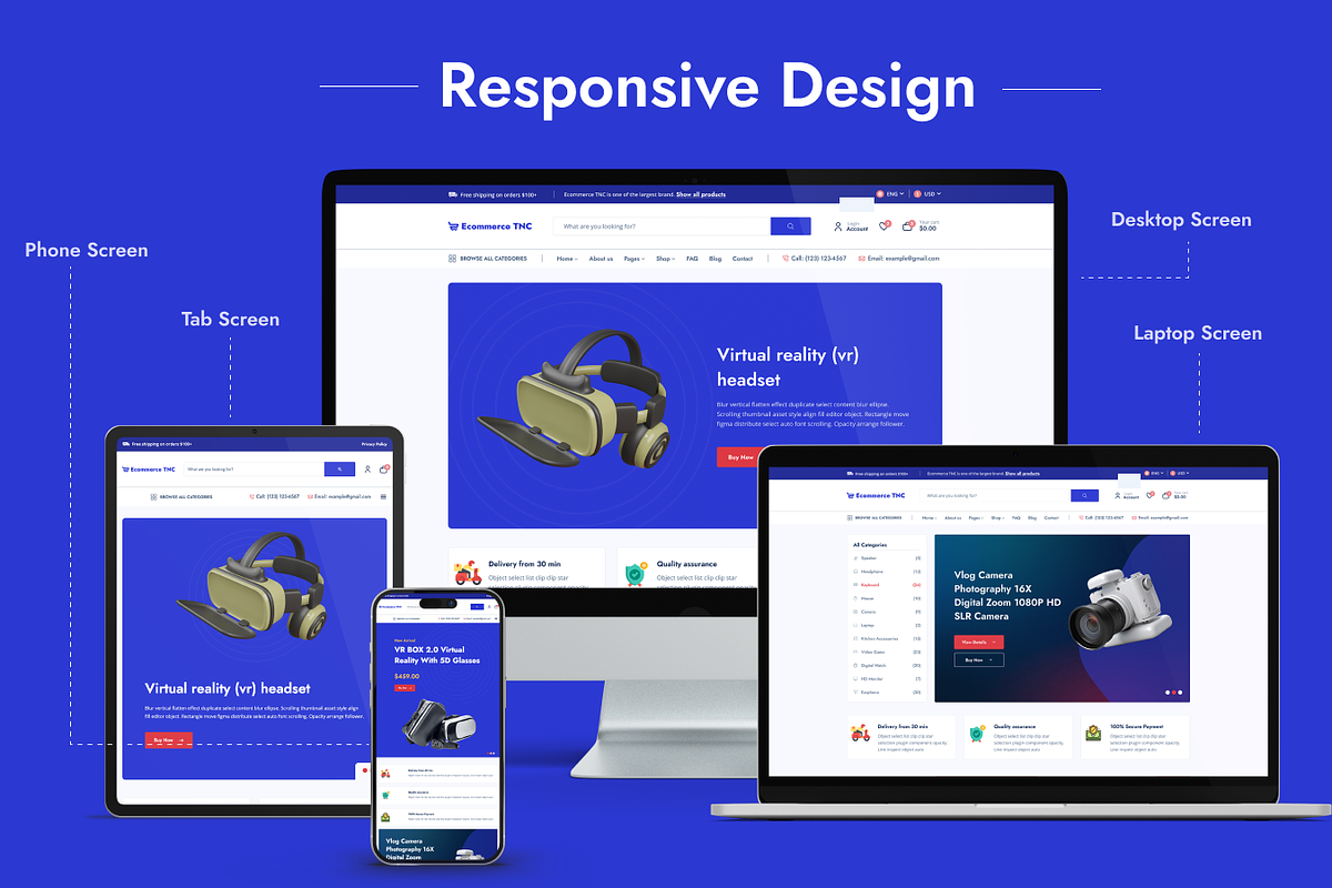 Ecommerce - Online Stores Template, a HTML Template by TNCFlow (Photo 2 of 5)