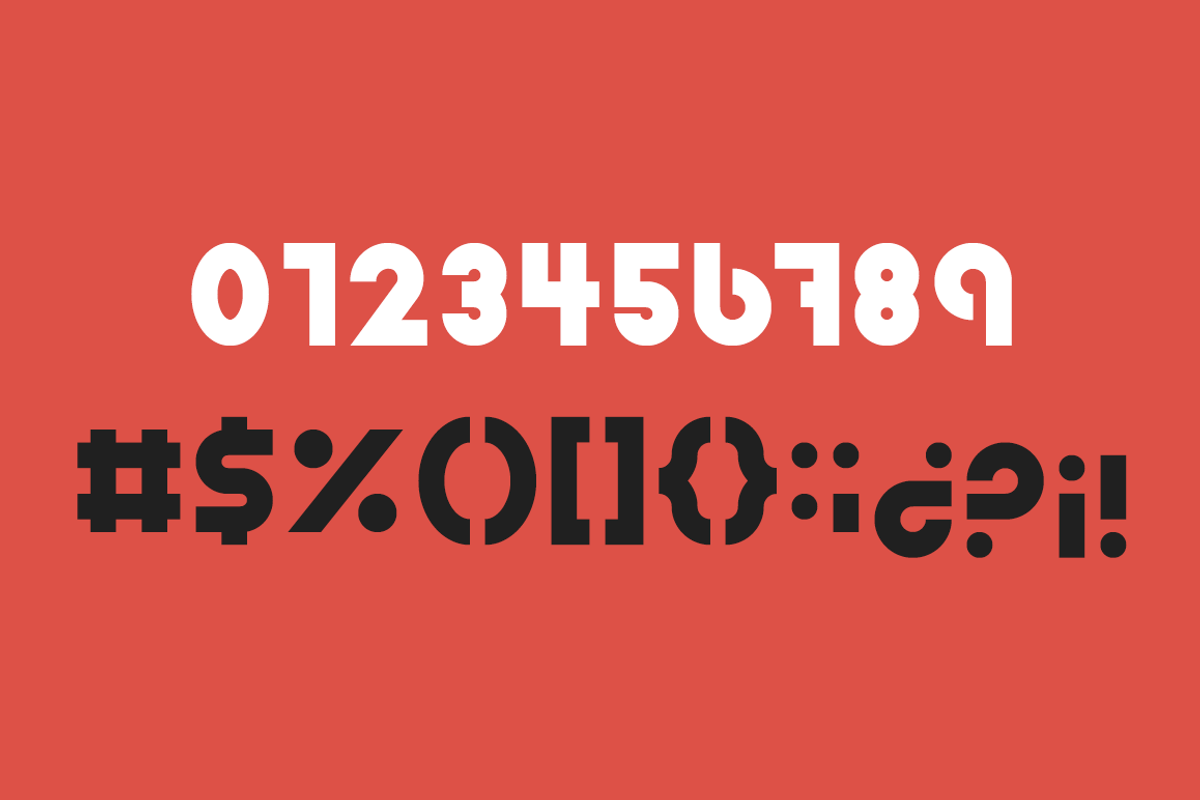 MONO — Block Font preview 5