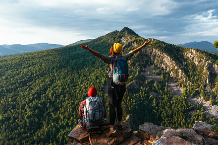 Backpacking trip, a Person Photo by SOTNIKOV_MISHA
