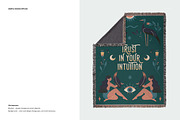 80x60 Jacquard Woven Blanket Mockup, a Merchandise Mockup by creatsy5 (Thumbnail 7 of 12)