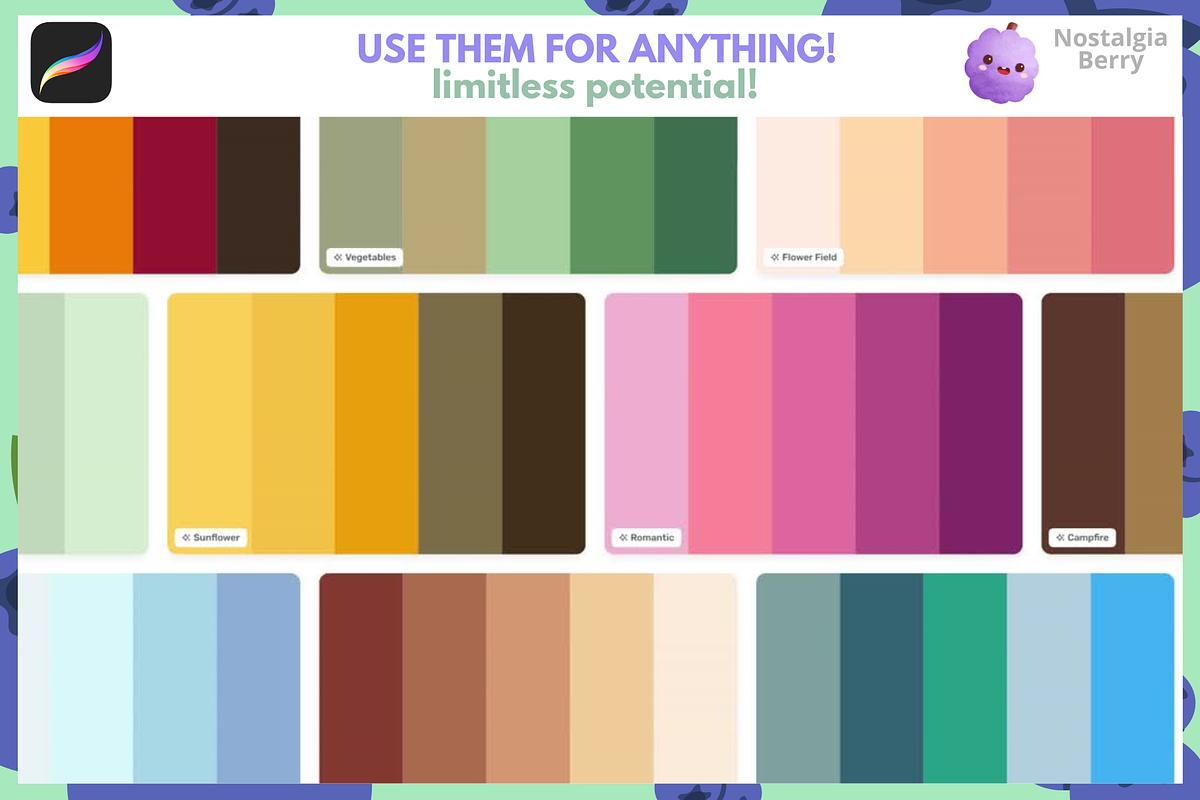 Procreate Color Swatch Bundle, a Brush Add-On by Cozy Brushery (Photo 10 of 10)