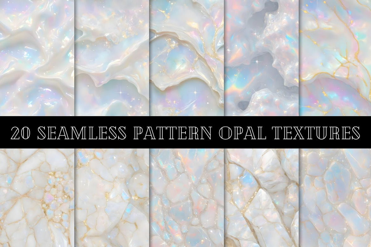 20 Seamless pattern Opal Textures, a Graphic by UniqueMe (Photo 3 of 21)