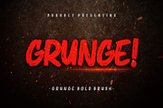 Grunge! Bold Brush Typeface, a Script Font by Creatype Studio (Thumbnail 1 of 8)